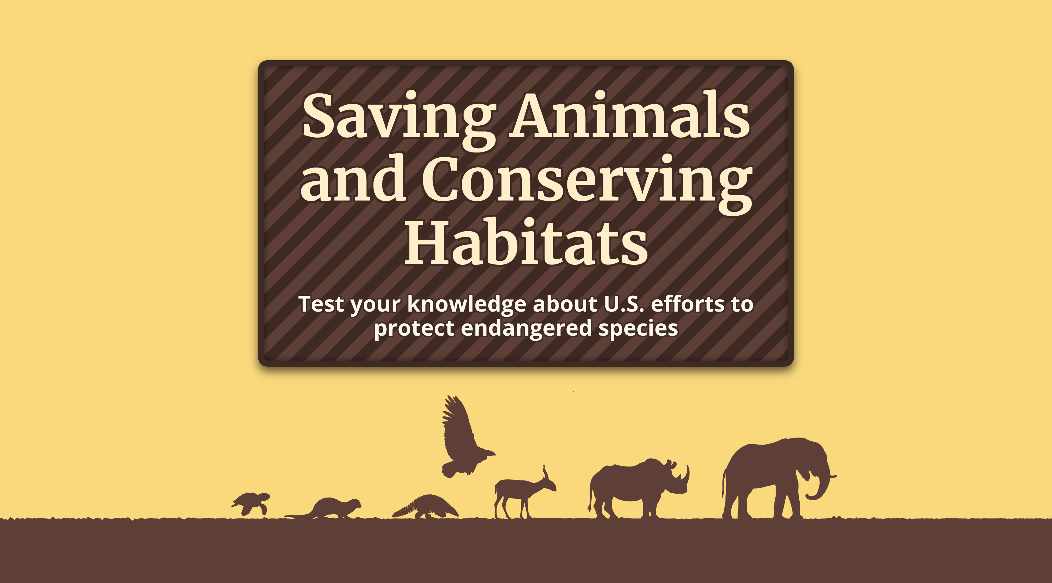 Saving Animals and Conserving Habitats