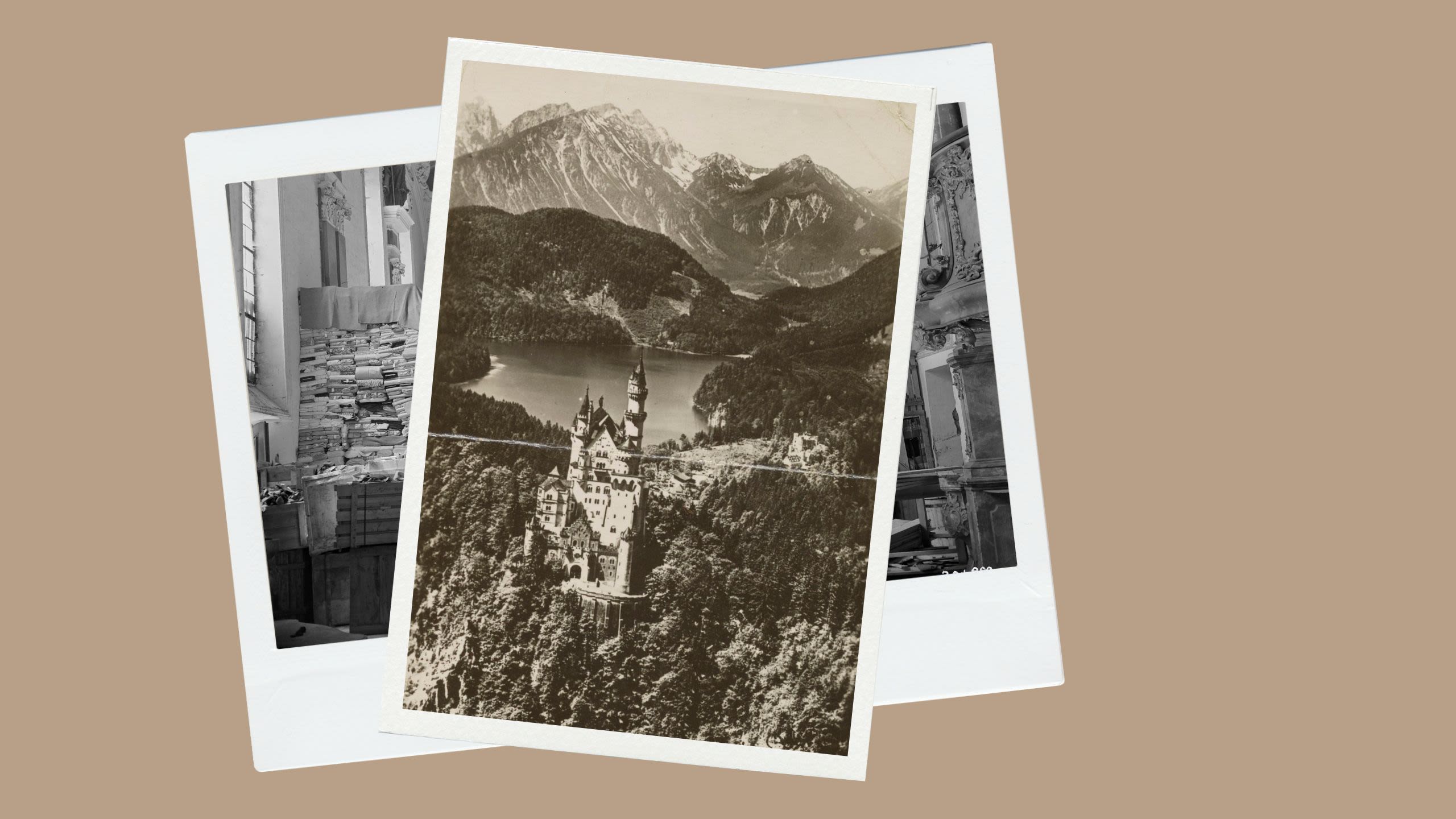 Postcard of a German castle (Smithsonian Archives of American Art)