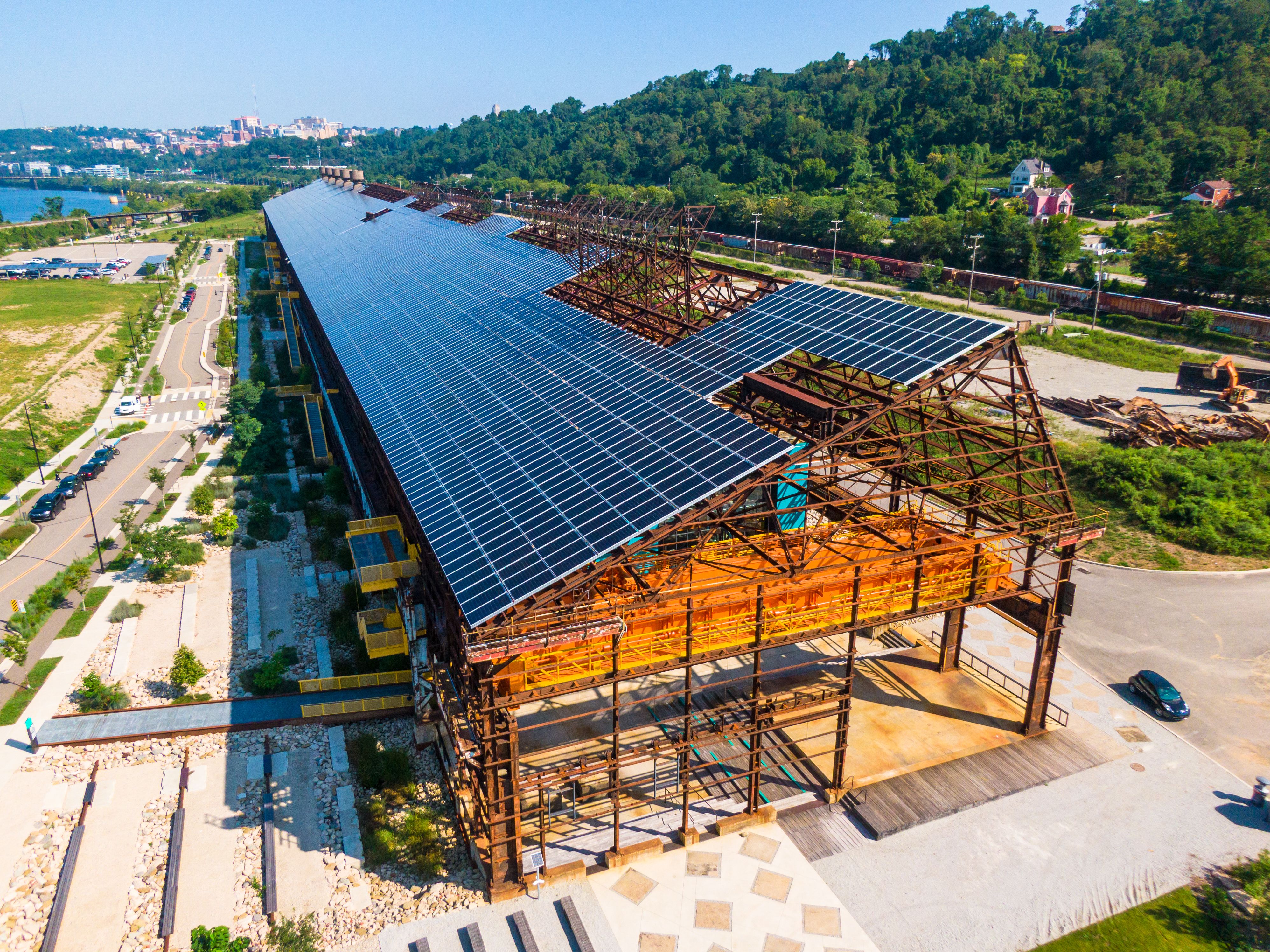 An aerial view of Mill 19.