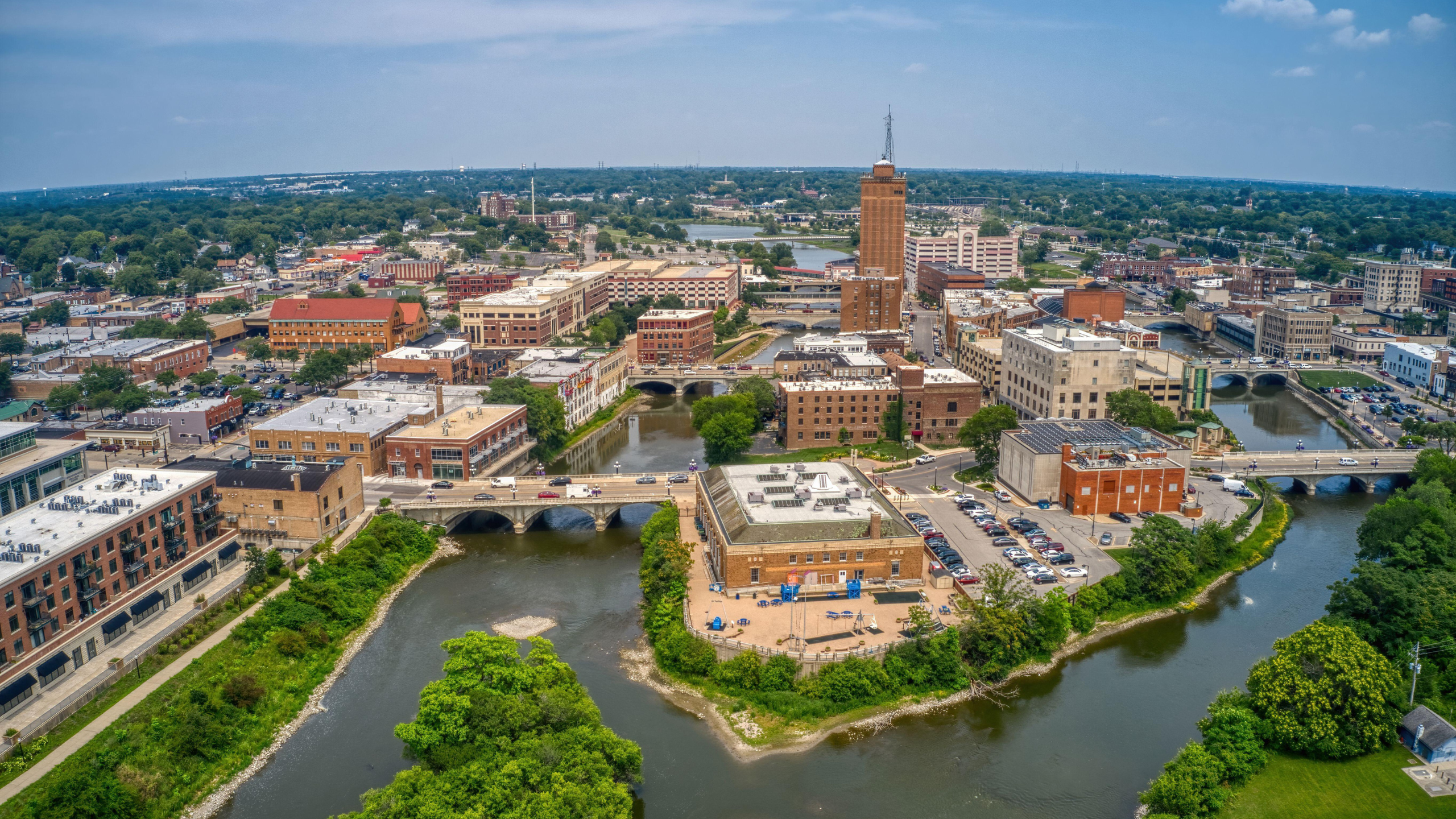 buildings and bridges