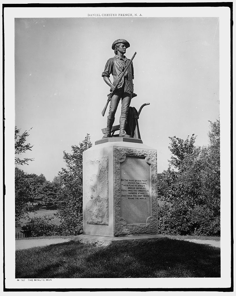 The Minute Man statue (© Detroit Publishing Company/Library of Congress)