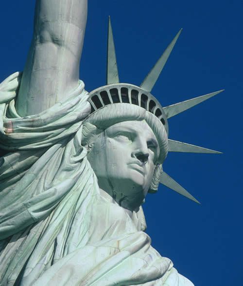Close-up of the Statue of Liberty (© Kevin Daley/National Park Service)