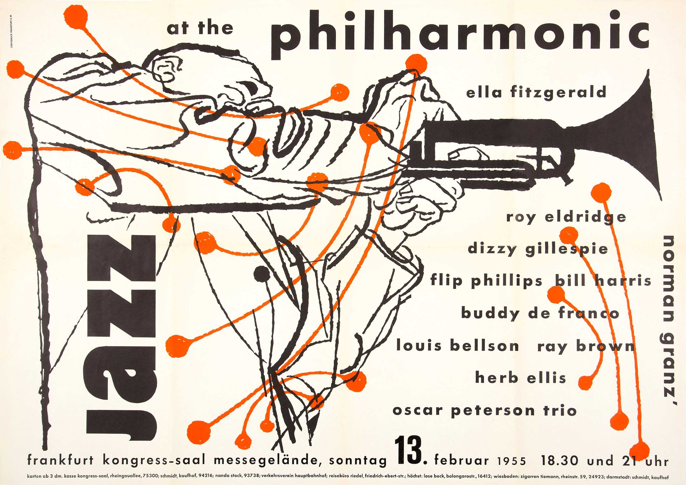 "Jazz at the Philharmonic" poster (© Pierce Archive LLC/Buyenlarge/Getty Images)